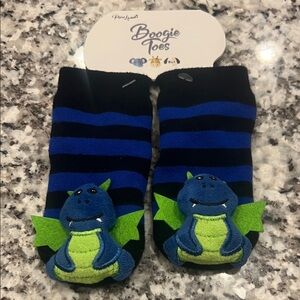 Boogie Toes Toddler Socks with Dragon Design